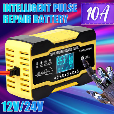 12V 24V 15A 7 Lader van de Stadium de Intelligente Impuls voor Lood Zure Batterij