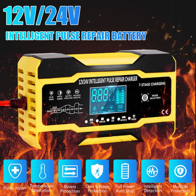 12V 24V 15A 7 Lader van de Stadium de Intelligente Impuls voor Lood Zure Batterij